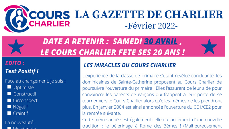 Gazette Février 2022